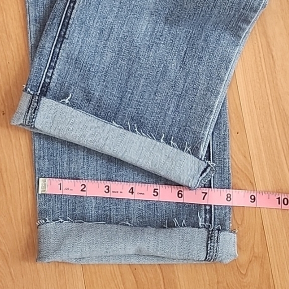 Democracy Ab Technology Straight Leg Jeans With Raw Hem New With Tags - Picture 7 of 16